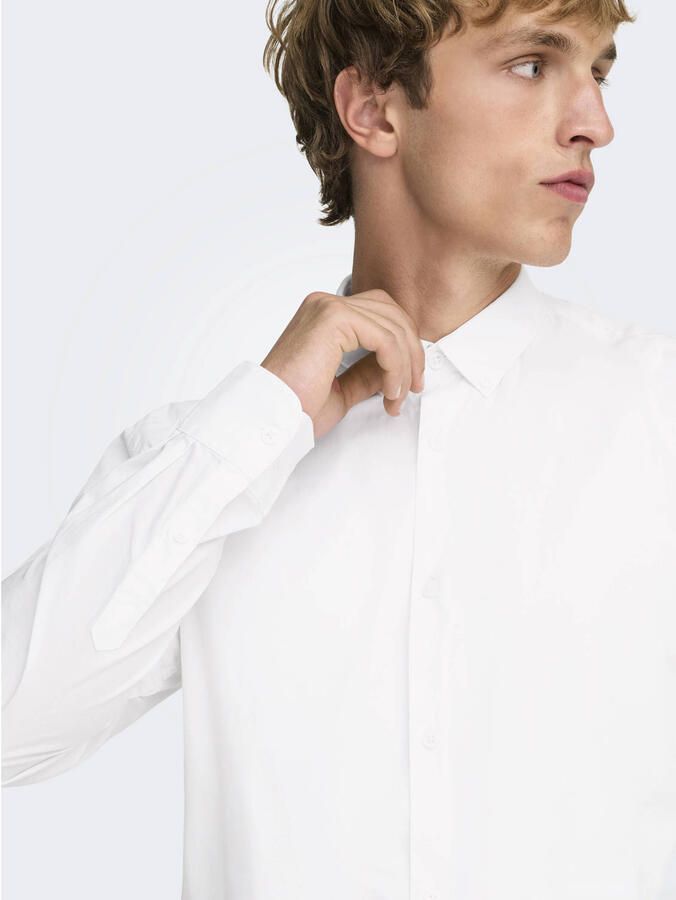 ONLY & SONS slim zakelijk overhemd wit - Foto 2
