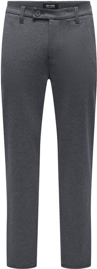 ONLY & SONS straight leg chino donkergrijs