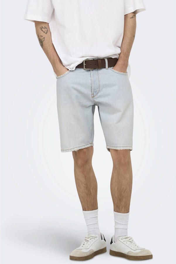 Only & Sons regular fit korte jeans van puur katoen model 'EDGE'
