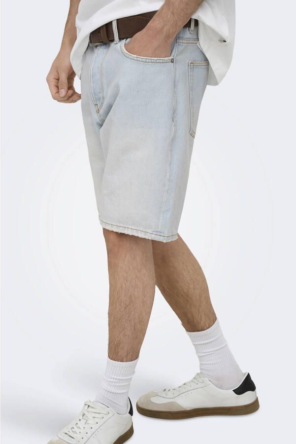 Only & Sons regular fit korte jeans van puur katoen model 'EDGE' - Foto 3