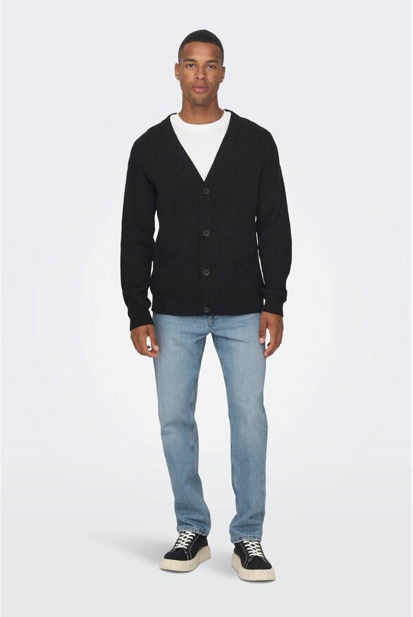 ONLY & SONS Regular fit jeans ONSEDGE STRAIGHT BROMO 0017 DOT DNM NOOS - Foto 4