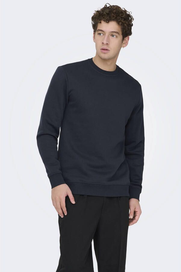 ONLY & SONS sweater donkerblauw
