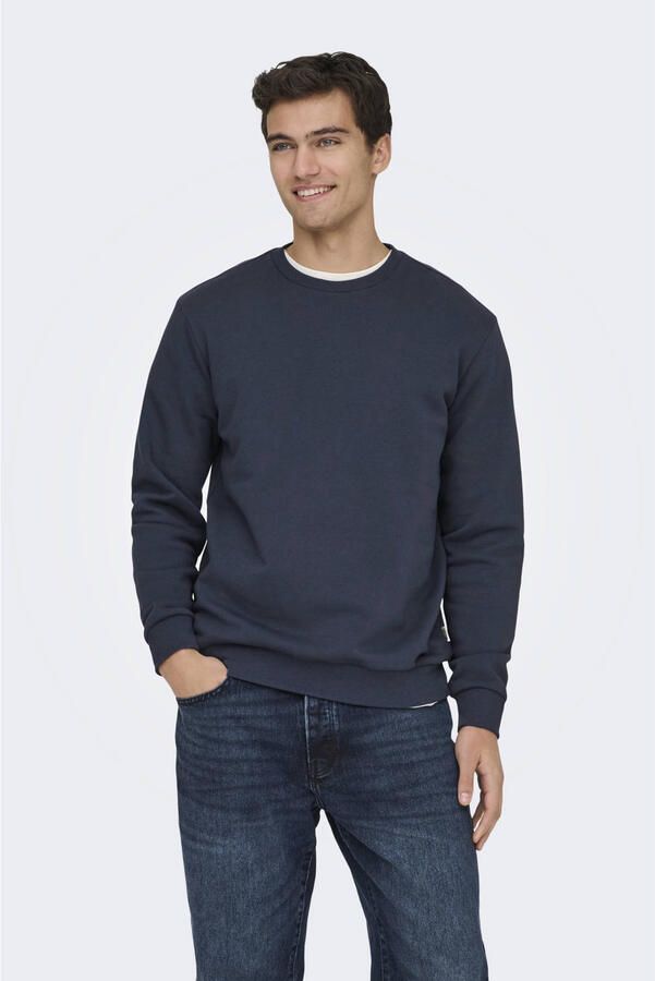 Only & Sons Regular fit sweatshirt van katoenmix model 'CERES'
