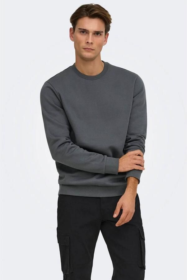 Only & Sons Regular fit sweatshirt van katoenmix model 'CERES'