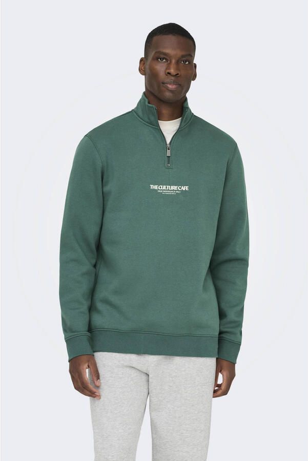 ONLY & SONS sweater groen - Foto 2