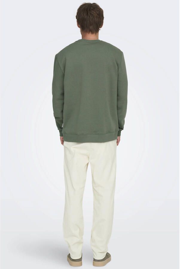 ONLY & SONS sweater groen - Foto 2