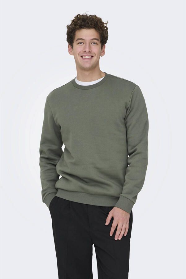 Only & Sons Regular fit sweatshirt van katoenmix model 'CERES'