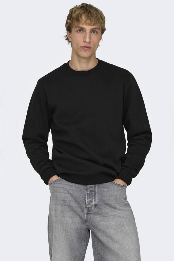Only & Sons Regular fit sweatshirt van katoenmix model 'CERES'