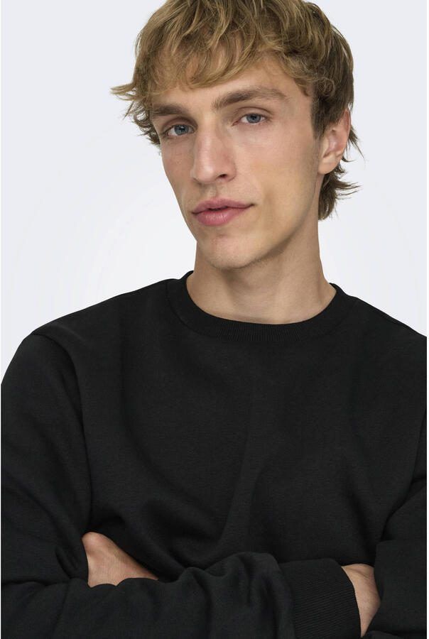 Only & Sons Regular fit sweatshirt van katoenmix model 'CERES' - Foto 2