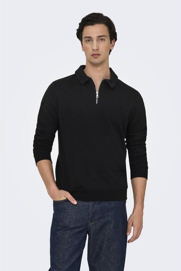Only & Sons David Half Zip Sweater Heren - Foto 2
