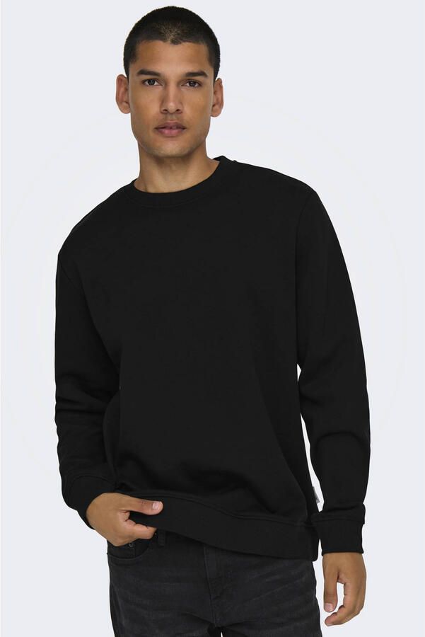 Only & Sons Heren Crew Neck Sweatshirt Black Heren - Foto 3
