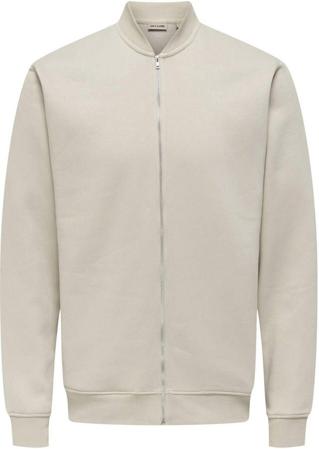 Only & Sons Regular fit sweatjack van katoenmix model 'CERES'