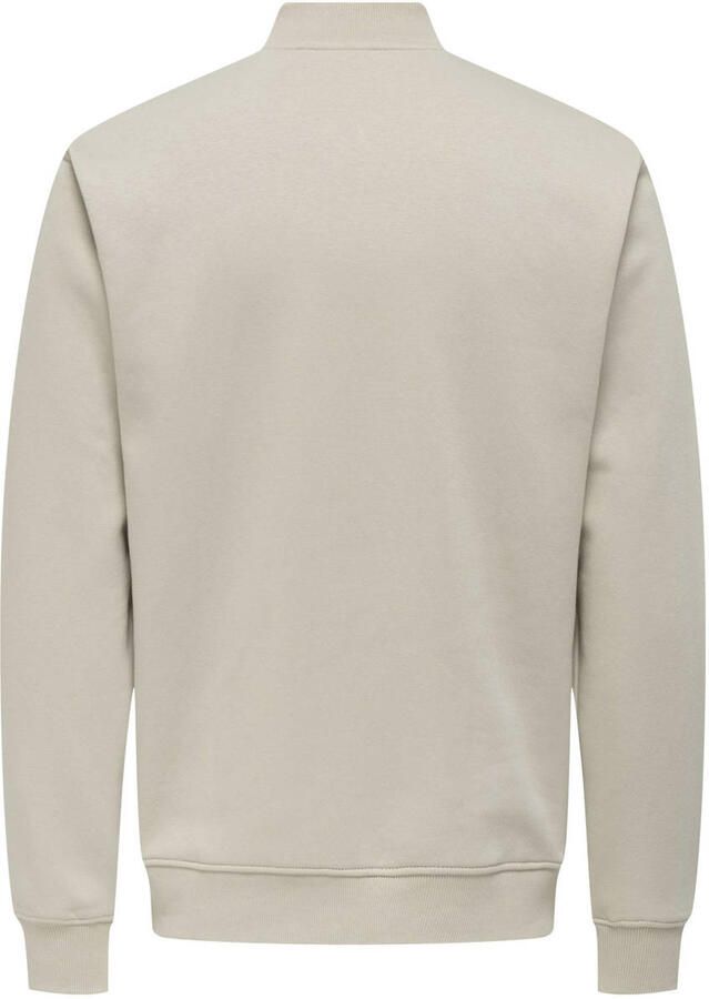 Only & Sons Regular fit sweatjack van katoenmix model 'CERES'