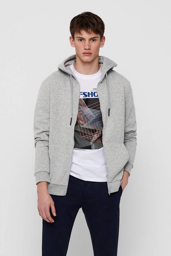 ONLY & SONS Capuchonsweatvest CERES LIFE ZIP THR. HOODIE SWEAT - Foto 2