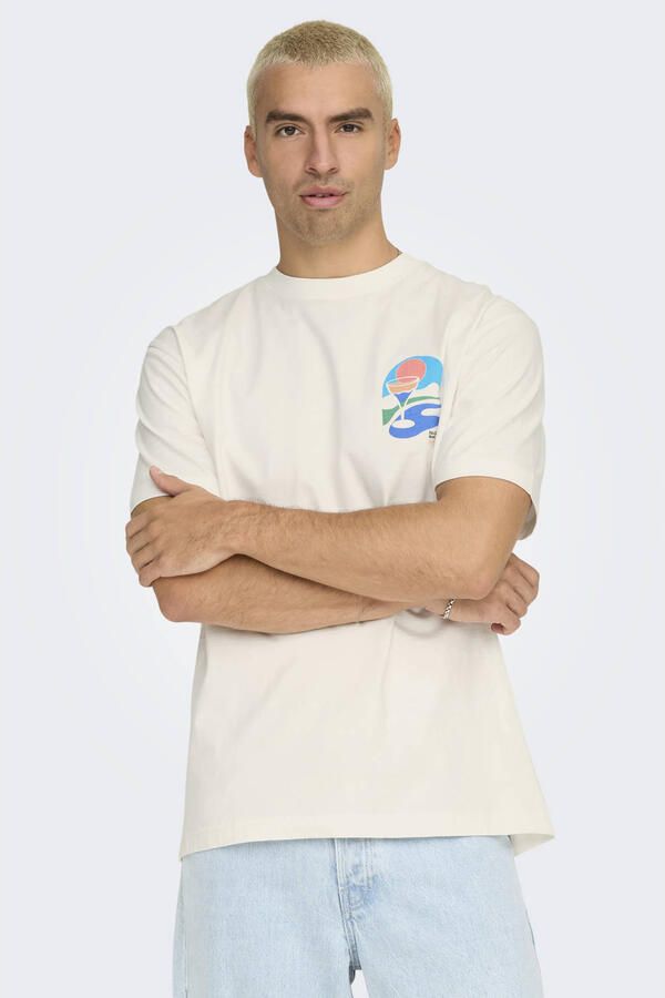 Only & Sons Palm Days Print Shirt Heren - Foto 3