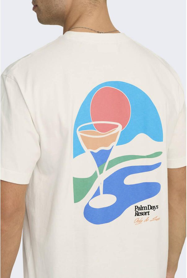 Only & Sons Palm Days Print Shirt Heren