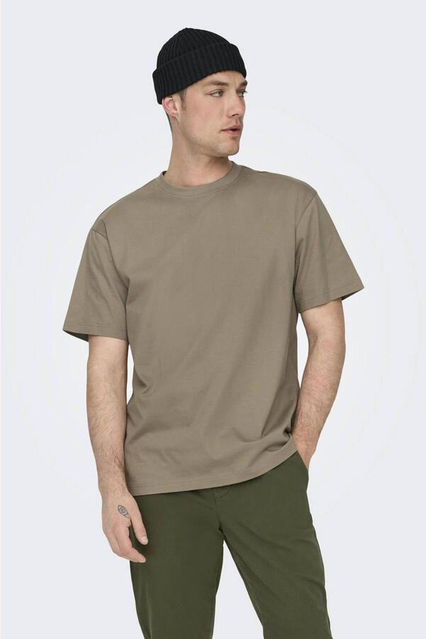 ONLY & SONS Shirt met ronde hals ONSFRED RLX SS TEE