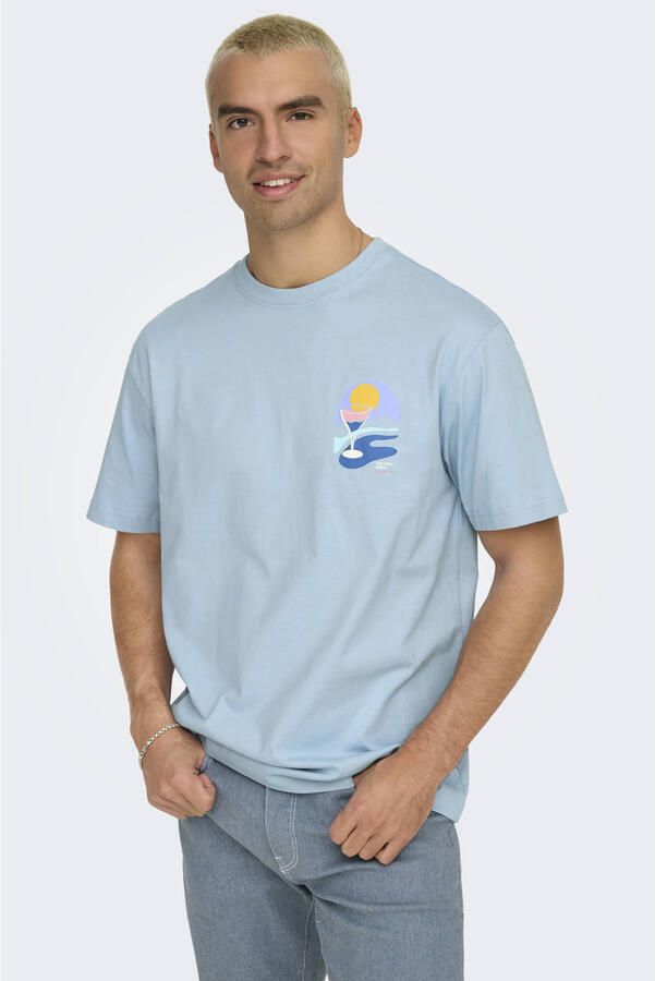 Only & Sons Palm Days Print Shirt Heren - Foto 3