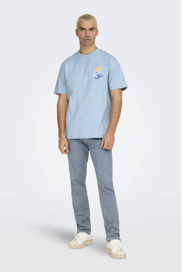 Only & Sons Palm Days Print Shirt Heren