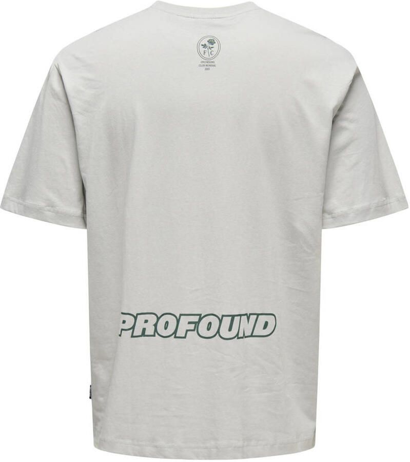 ONLY & SONS T-shirt lichtgrijs