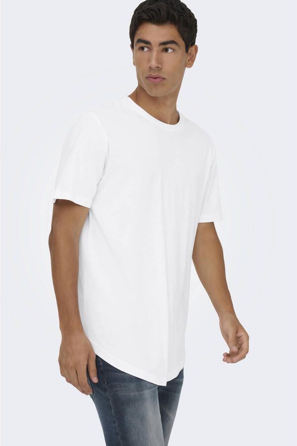 ONLY & SONS T-shirt ONSMATT (set van 3) blauw - Foto 3