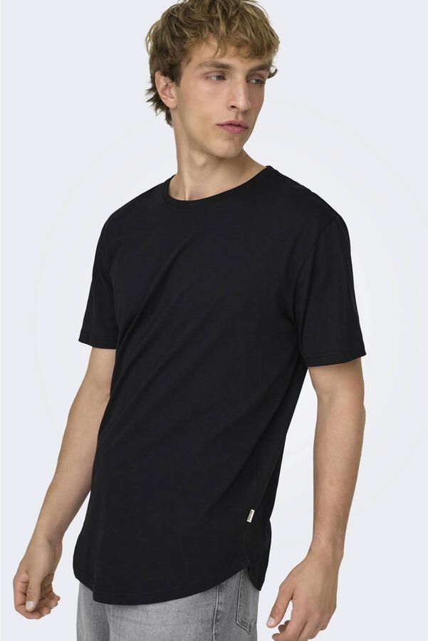 ONLY & SONS Shirt met ronde hals ONSMATT LONGY SS TEE 3-PACK (set 3-delig) - Foto 3