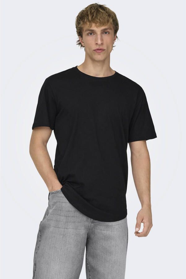 ONLY & SONS Shirt met ronde hals ONSMATT LONGY SS TEE 3-PACK (set 3-delig)