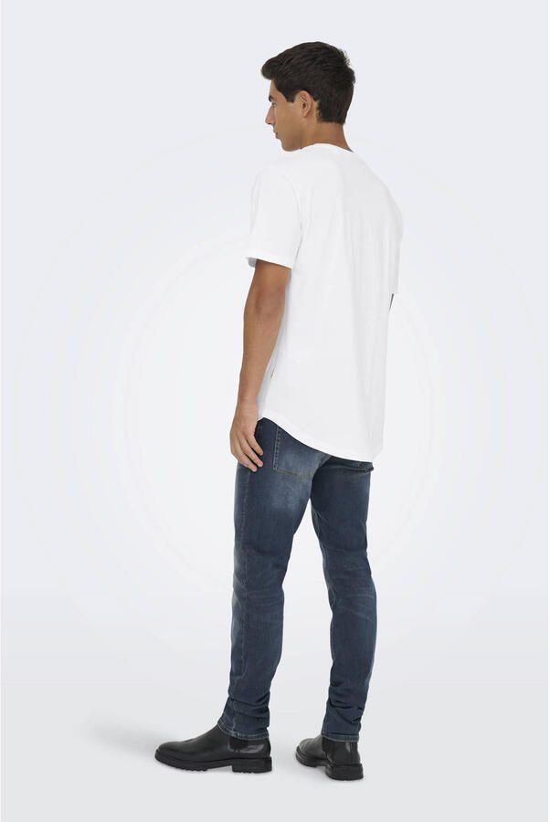 ONLY & SONS Shirt met ronde hals ONSMATT LONGY SS TEE 3-PACK (set 3-delig)