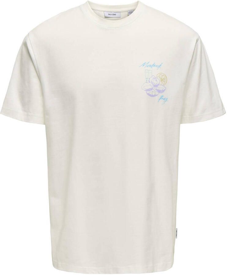 Only & Sons Oversized T-shirt met labelprint