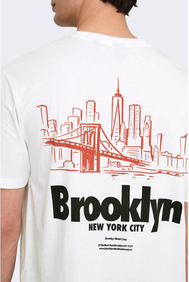 ONLY & SONS T-shirt wit - Foto 2