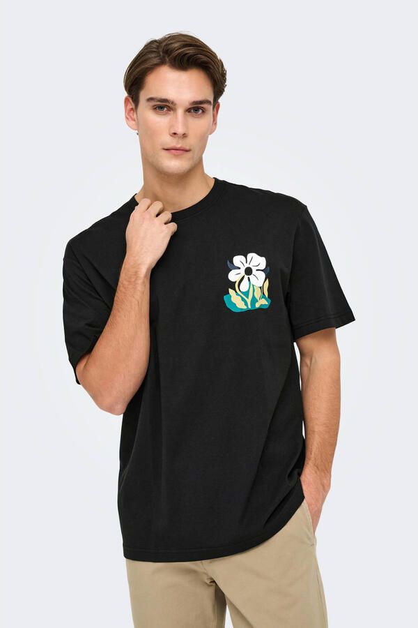 ONLY & SONS T-shirt zwart