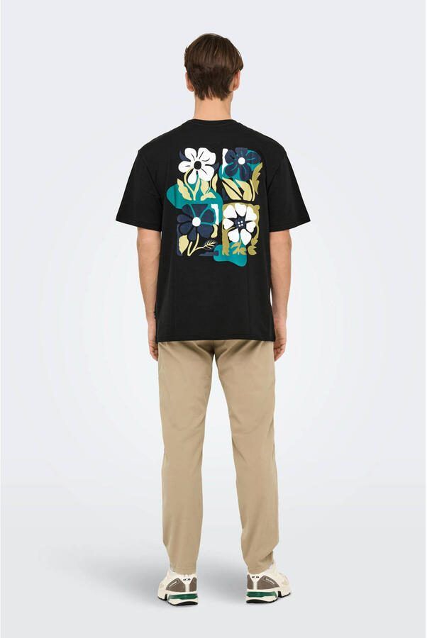 ONLY & SONS T-shirt zwart - Foto 3