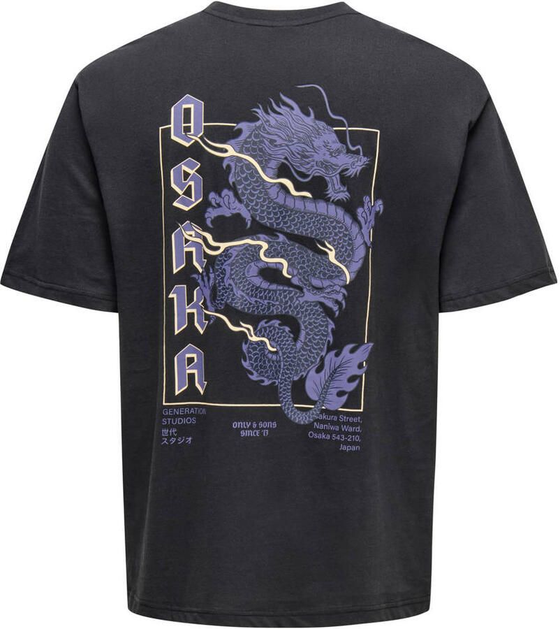 ONLY & SONS T-shirt zwart