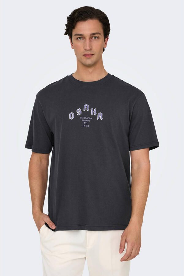 ONLY & SONS T-shirt zwart - Foto 3