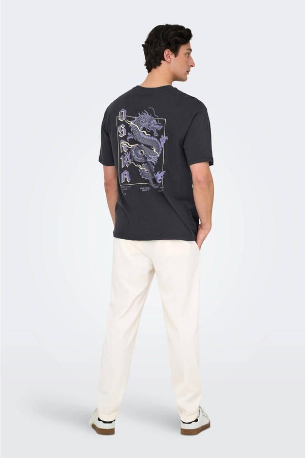 ONLY & SONS T-shirt zwart - Foto 2