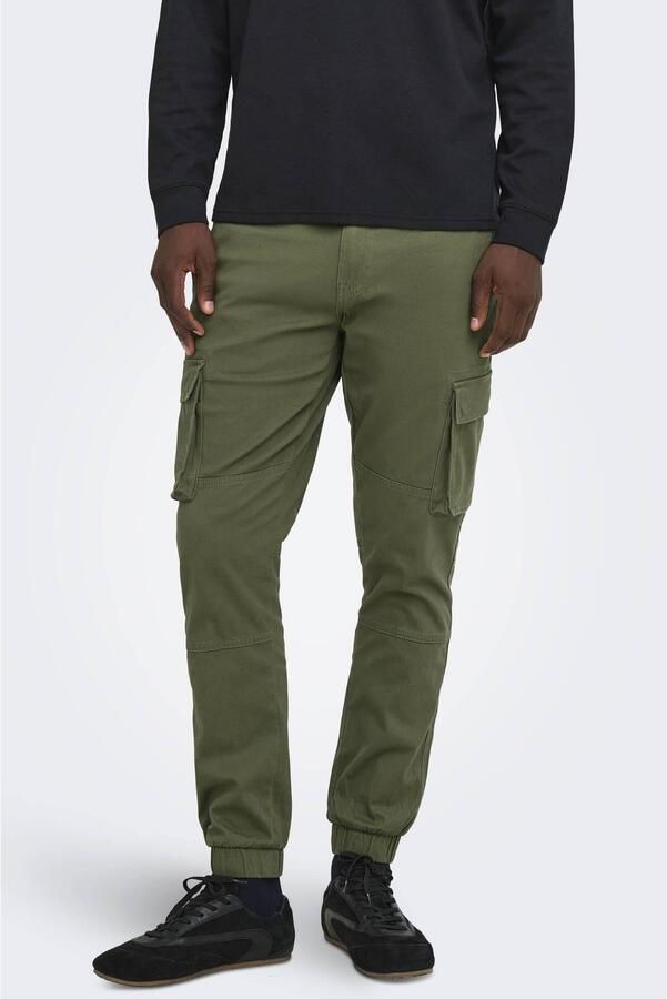 Only & Sons Cargobroek met elastische pijpboorden model 'CANS STAGE'