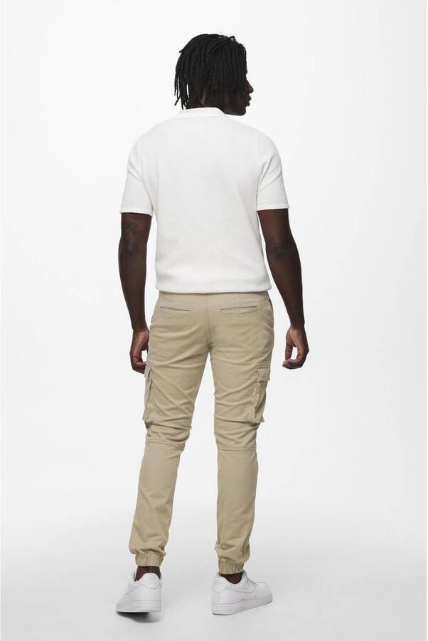 Only & Sons Cargobroek met elastische pijpboorden model 'CANS STAGE'