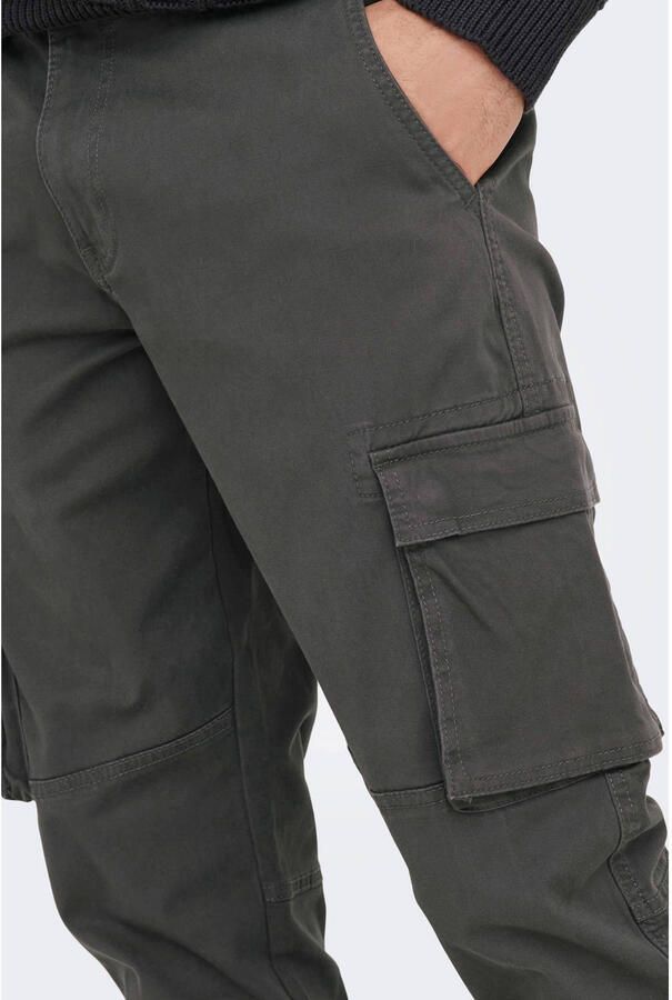 Only & Sons Cargobroek met elastische pijpboorden model 'CANS STAGE'