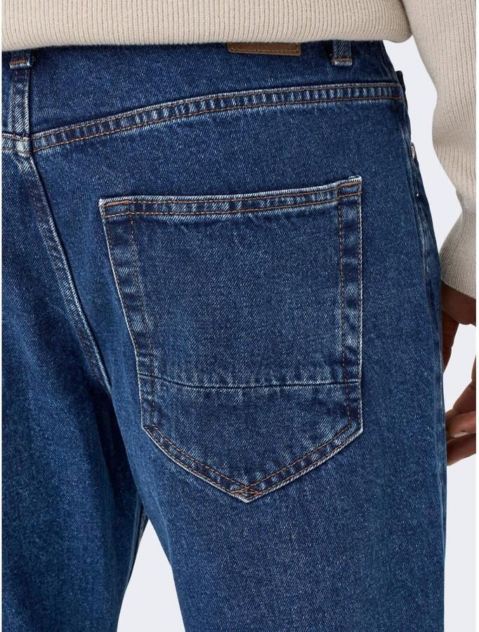 Only & Sons Blauwe Jeans met Ritssluiting en Knoopsluiting Blue Heren - Foto 2