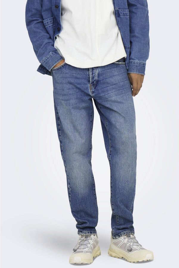 Only & Sons Regular fit jeans van een mix van katoen en wol model 'YOKE' - Foto 2