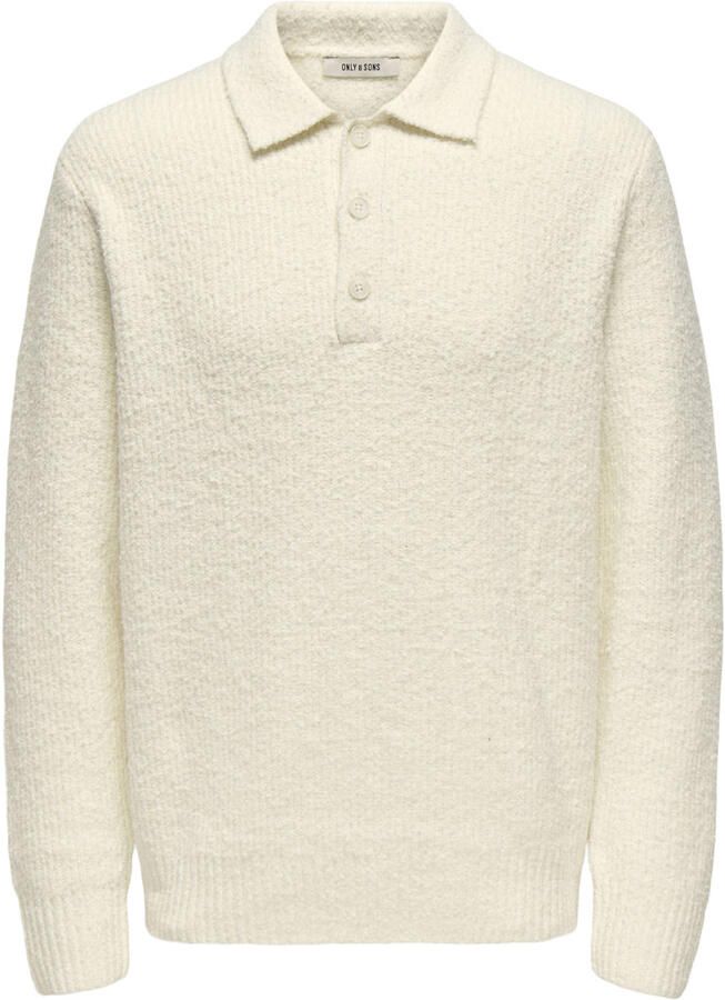 Only & Sons Relaxed fit gebreide polo van katoenmix model 'DALE LIFE' - Foto 2