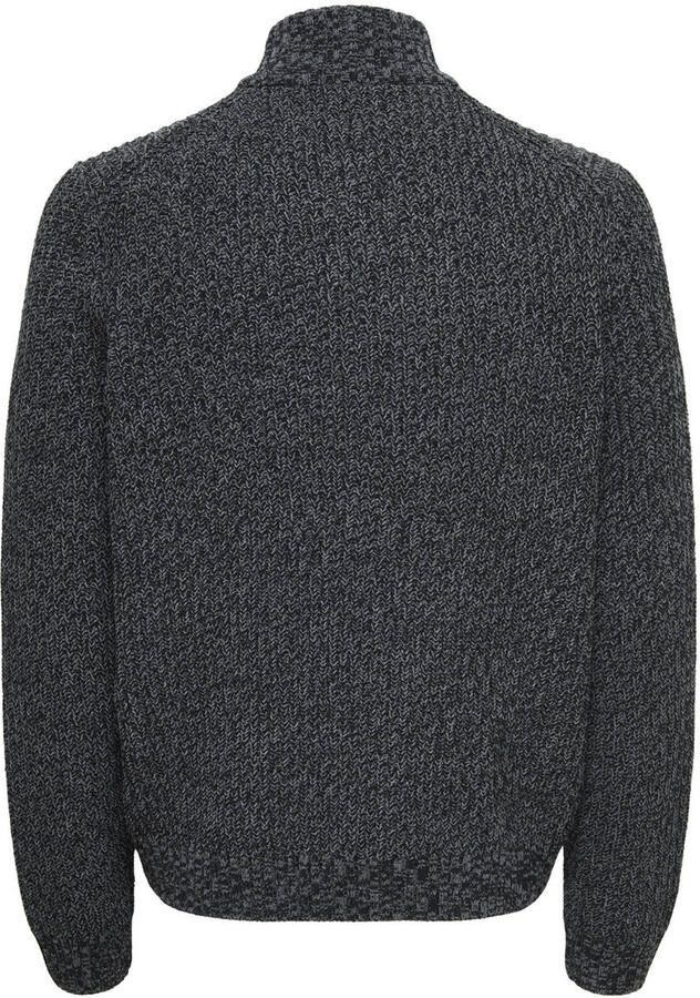 Only & Sons Regular fit schipperstrui met korte ritssluiting model 'JOIN' - Foto 2