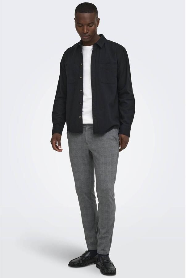 Only & Sons Tapered fit broek met stretch model 'Mark' - Foto 2