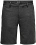 ONLY & SONS regular fit chino short Mark dark grey melange - Thumbnail 1