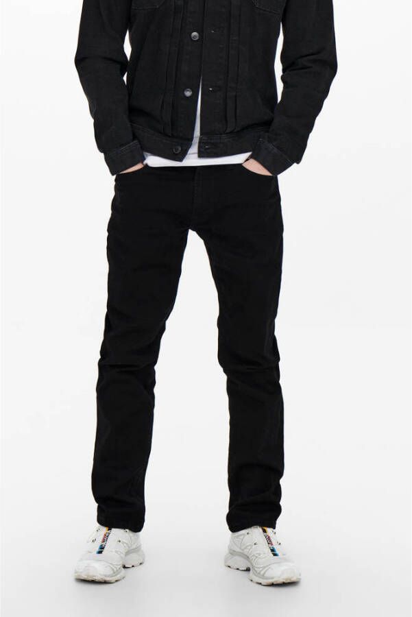 ONLY & SONS regular fit jeans ONSWEFT 2956 black denim