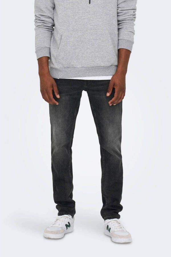 Only & Sons Grijze Truetemp Slim Fit Jeans Gray Heren