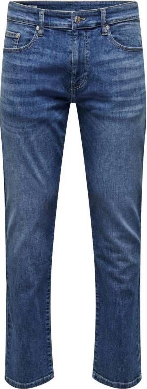 ONLY & SONS regular fit jeans ONSWEFT 6755 blauw