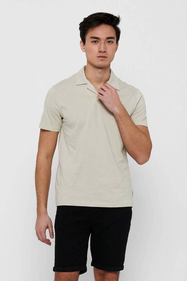 ONLY & SONS regular fit polo ONSABRAHAM pelican