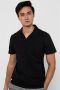 ONLY & SONS regular fit polo ONSABRAHAM van biologisch katoen black - Thumbnail 1