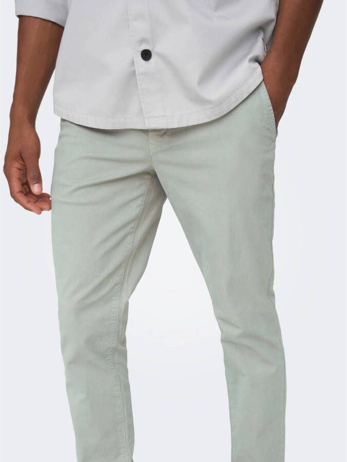 ONLY & SONS slim fit broek ONSPETE limestone
